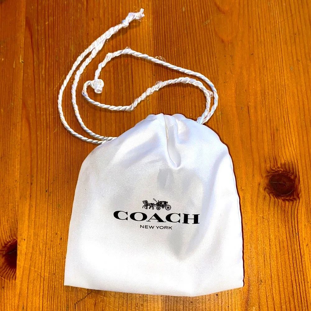 Coach White Dust Bag Small